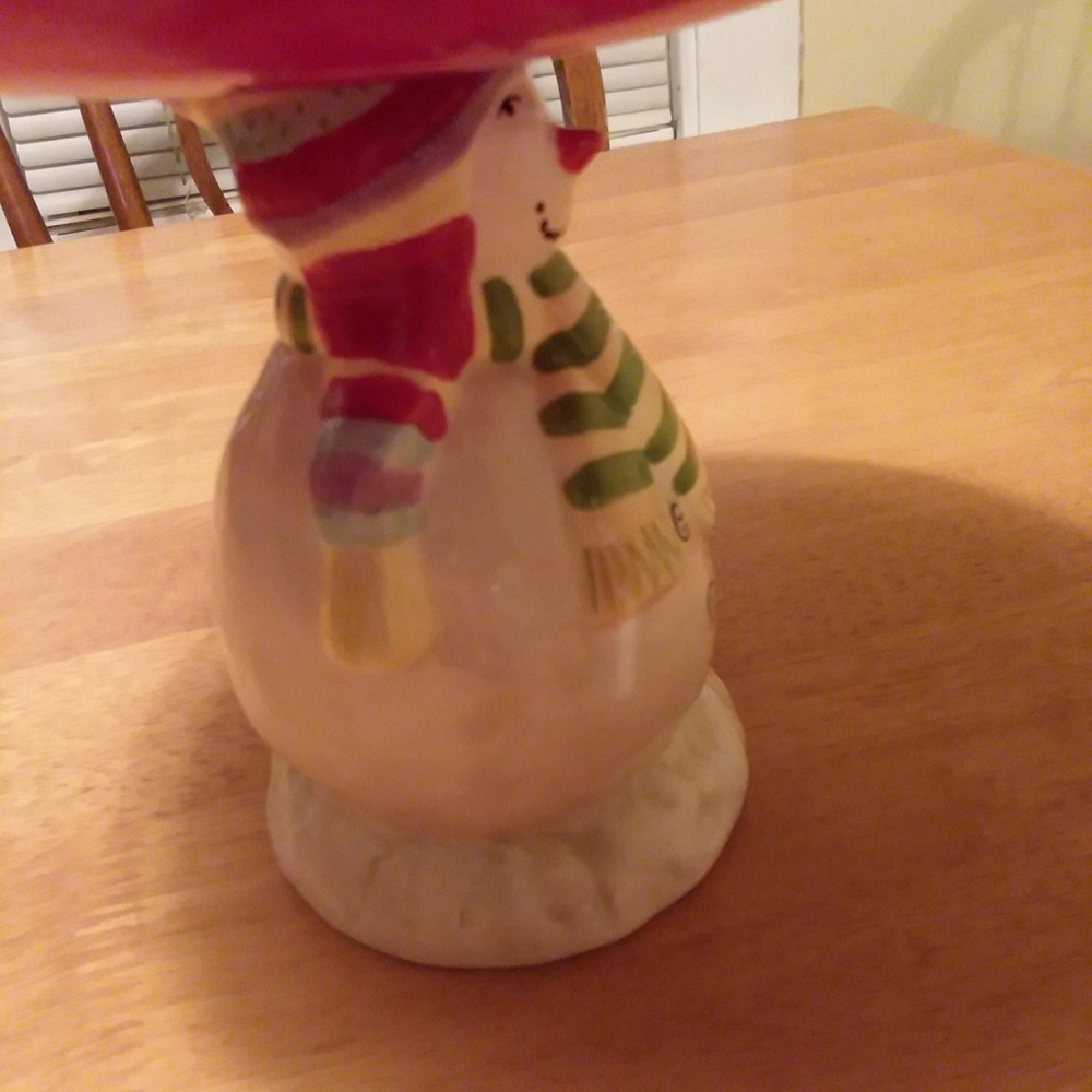 Whimsical Snowman Dessert Plate - Picture 6 of 7